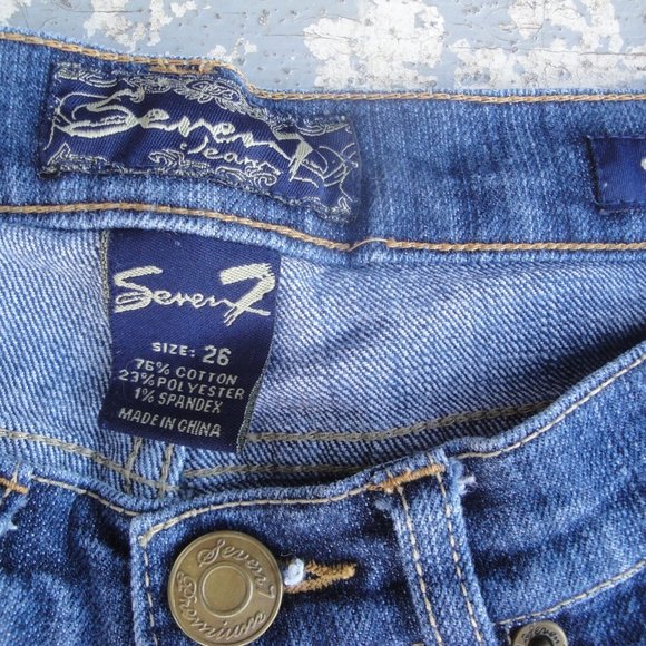Seven 7 Jeans Slim Women's  Size 26 Medium Wash - Picture 3 of 6